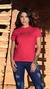 CAMISETA BÁSICA FEM - ROSA/DOURADO SILKADA - comprar online