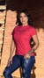 CAMISETA BÁSICA FEM - ROSA/DOURADO SILKADA na internet