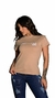 CAMISETA FEM - BEGE BORDADA