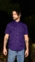 CAMISA NFR PREMIUM- ROXO/PRETO XADREZ MANGA CURTA