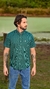 CAMISA NFR PREMIUM -VERDE BB/ PRETO XADREZ MANGA CURTA