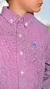 CAMISA NFR INFANTIL XADREZ BRANCO/ROXO MANGA LONGA - comprar online