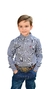 CAMISA NFR INFANTIL XADREZ AZUL MARINHO MANGA LONGA