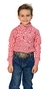 CAMISA NFR INFANTIL VERMELHA/XADREZ MANGA LONGA