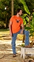 CAMISETA MASCULINA NFR LARANJA BORDADA na internet