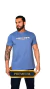 CAMISETA MASCULINA NFR LILÁS BORDADA ALGODÃO PIMA
