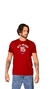 CAMISETA MASCULINA NFR VERMELHA BORDADA
