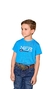 CAMISETA INFANTIL NFR AZUL BORDADA