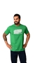 CAMISETA MASCULINA NFR VERDE BANDEIRA BORDADA