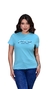 CAMISETA FEMININA NFR- AZUL CLARO BORDADA