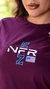 CAMISETA FEMININA NFR- ROXA BORDADA - comprar online
