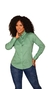 CAMISETE NFR - VERDE LISA MANGA LONGA