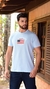 CAMISETA MASCULINA NFR AZUL BB BORDADA