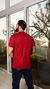 CAMISETA MASCULINA NFR VERMELHA SILK BASICO DOURADO - NFR The Brand