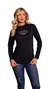 CAMISETA FEMININA NFR UV - PRETA FATOR 60