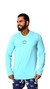 CAMISETA MASCULINA NFR UV - AZUL CLARO FATOR 60