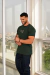CAMISETA MASCULINA NFR - VERDE MILITAR BORDADA - NFR The Brand