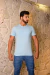CAMISETA MASCULINA NFR AZUL CLARO BORDADA - NFR The Brand