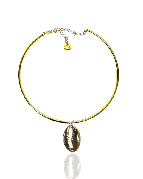 Colar Coleira - Pingente Búzios