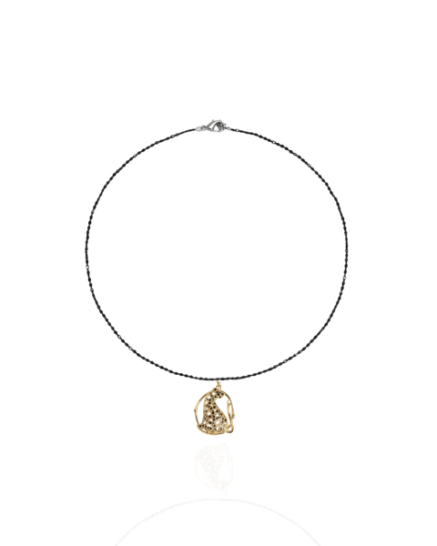 Colar Choker de Espinélio & Pingente Onça de Zircônias - comprar online