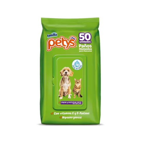Paños húmedos petys *50und