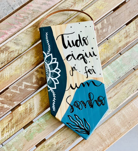 Plaquinha Retangular Bandeirinha