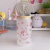 CONEJITA SAKURA | Vaso de vidrio con popote