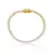 Pulseira Riviera 3mm Zircônia Ouro