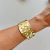 Bracelete Máxi Martelado Dourado - comprar online