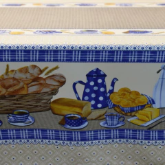 Imagem do Rolo Toalha de Mesa PVC Térmica Prime Silk Acetinada Fosca Café da Manhã 20X1,37M
