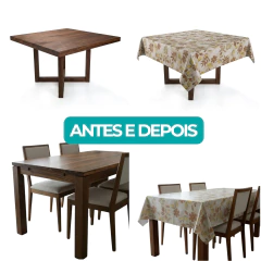Imagem do Rolo Toalha de Mesa PVC Térmica Prime Silk Acetinada Fosca Jardim Outonal 20X1,37M