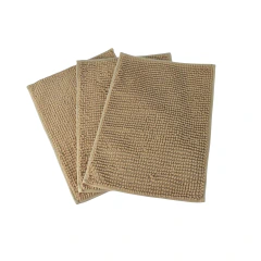 Kit 3 Tapetes Antiderrapante Chenille Bolinha Pipoca Pop Corn 60x40cm - loja online