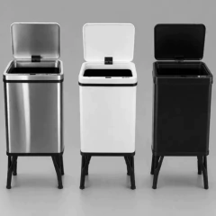 Lixeira Inteligente Sensor Automático Prime Branca 30L