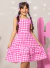 Vestido Kaline Rosa Xadrez - loja online