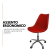 Cadeira Office Base Cromada Com Rodizio Giratória Saarinen - Oficial