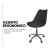 Cadeira Office Base Cromada Com Rodizio Giratória Saarinen na internet