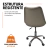 Cadeira Office Base Cromada Com Rodizio Giratória Saarinen na internet