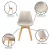 Kit 2 Cadeiras Saarinen Wood Com Estofamento Várias Cores na internet