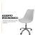 Imagem do Cadeira Office Base Cromada Com Rodizio Giratória Saarinen