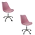 Cadeira Office Base Cromada Com Rodizio Giratória Saarinen - comprar online