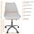 Cadeira Office Base Cromada Com Rodizio Giratória Saarinen - comprar online