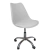 Cadeira Office Base Cromada Com Rodizio Giratória Saarinen - Oficial