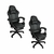 Kit 2 Cadeiras Gamer Stillus Ergonômica com Apoio Para os Pés - comprar online