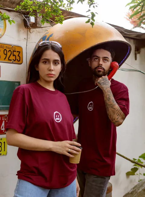 CAMISETA MSIL LOGO BORDO