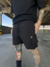 SHORTS MF CARGO TACTEL PRETO