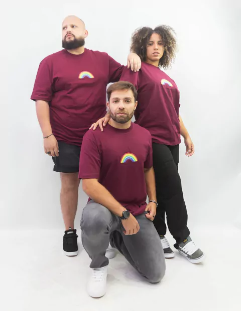 CAMISETA MSIL ORGULHO BORDO