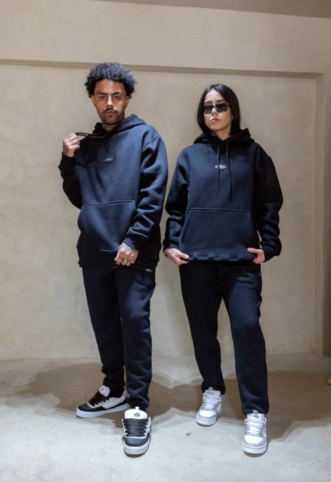 MOLETOM MSIL ESSENCE PRETO - comprar online