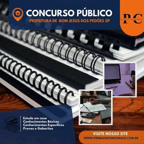 Apostila Prefeitura de Bom Jesus dos Perdões SP 2024 Auxiliar de Almoxarifado e Patrimônio