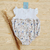 Romper Bebê Algodão Egípcio Estampado Floral Daphne - Branco com Azul na internet