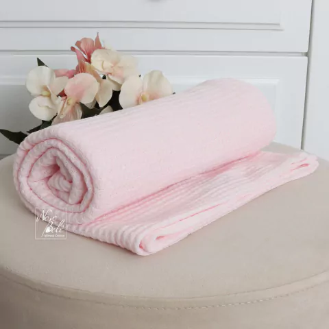 Manta Bebê Termocelular - Rosa - Laço Bebê